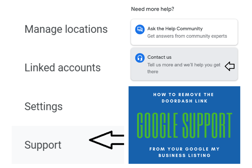 How to Remove the DoorDash Order Link from Google My Business 