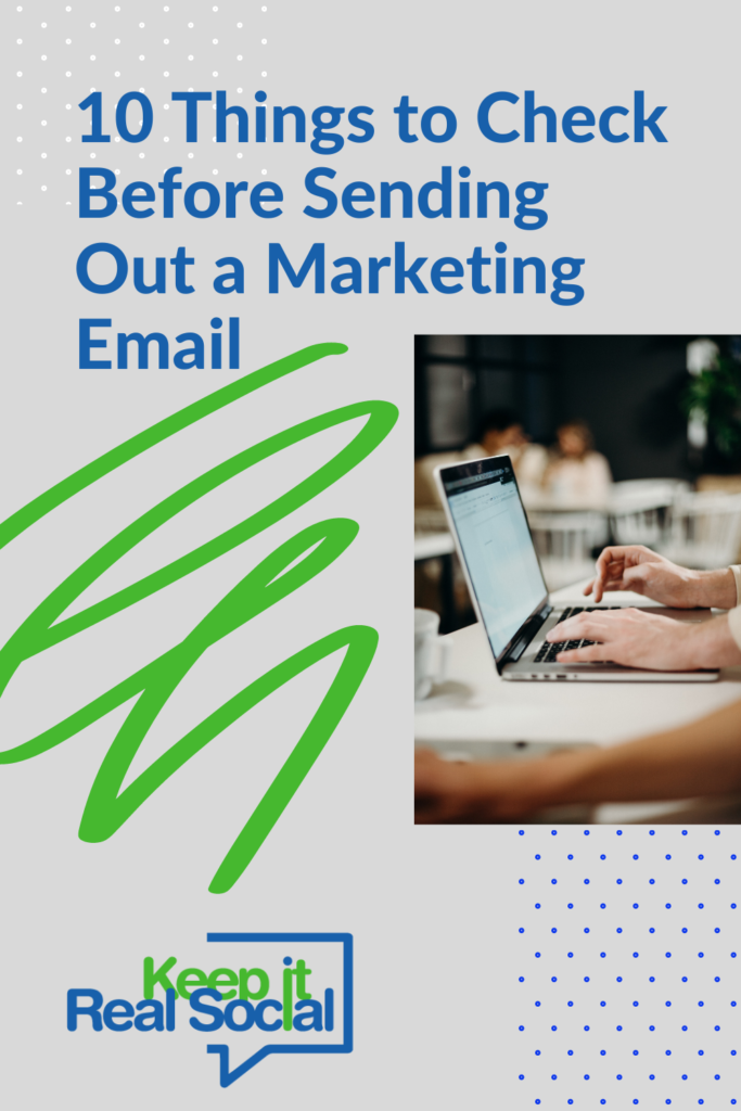 10 Things to Check Before Sending Out a Marketing Email