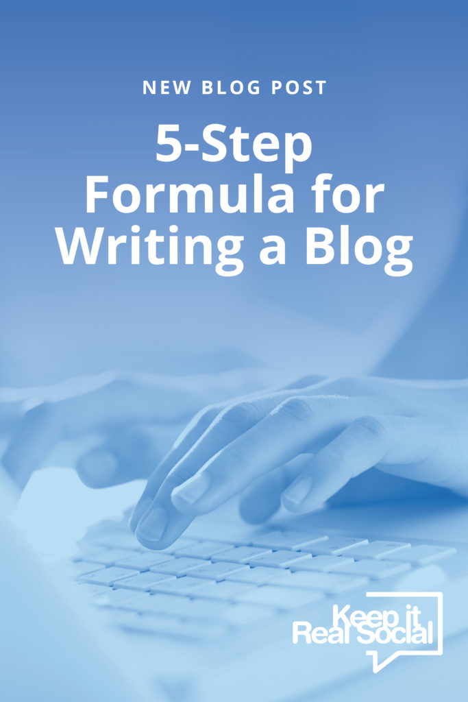 5-Step Formula for Writing a Blog